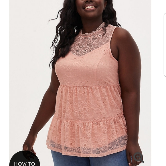 Torrid Lace Tiered Top - Picture 3 of 6